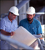 hardhats - visiting sites, engineering services and more.